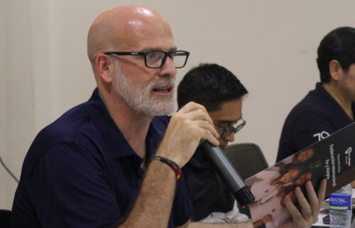 Daniel Villanueva, SJ Coordinador General de Fe y Alegría Internacional presentando la Memoria Federativa 2024 Daniel Villanueva, SJ Coordinador General de Fe y Alegría Internacional presentando la Memoria Federativa 2024