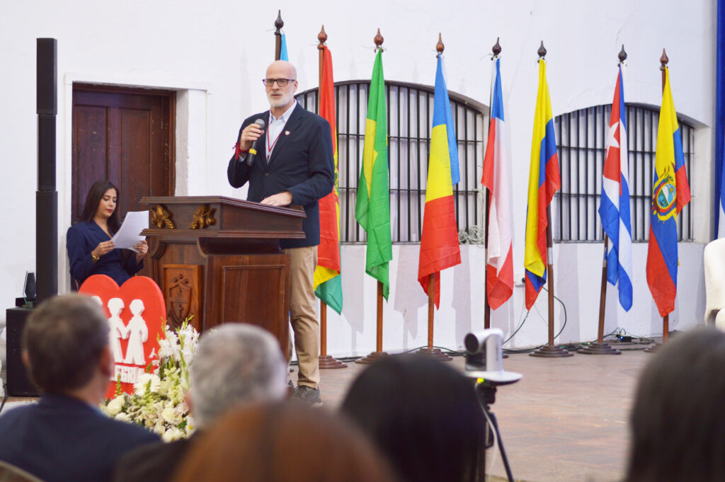 DSC_0722 Daniel Villanueva, SJ, Coordinador General de Fe y Alegría Internacional, durante el evento público en el marco de la 41.ª Asamblea General y la conmemoración de los 50 años de Fe y Alegría Guatemala.